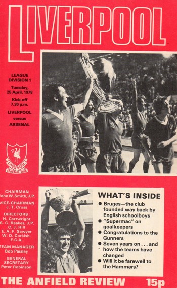 Match programme
